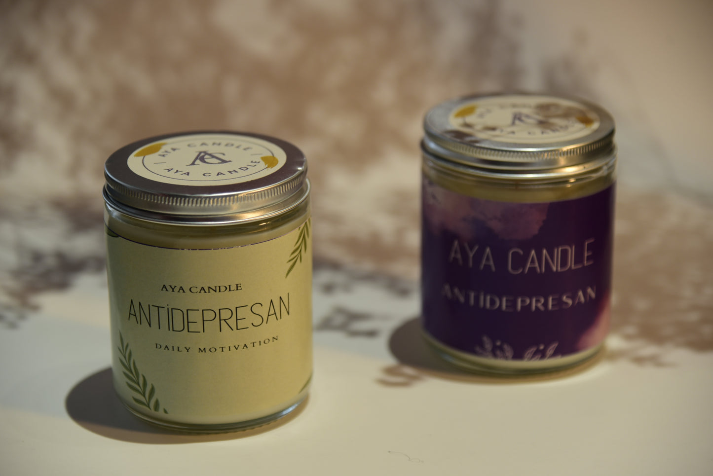 Antidepresan Doğal Soya Mum | Nefes Açıcı Eucalyptus Kokulu El Yapımı Mum