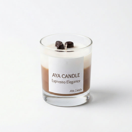 Coffee Elegance – Kahve Aromalı Mum 200 gr | El Yapımı Soya Mum | Zarif ve Yoğun Koku Deneyimi